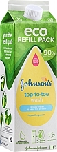 Гель для купания (запасной блок) - Johnson`s Baby Top-To-Toe Eco Refill Pack — фото N1