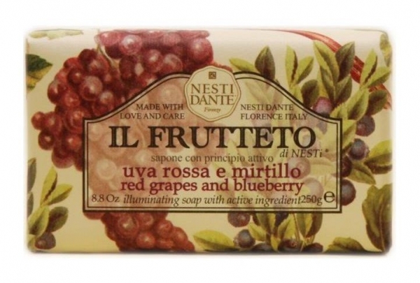 Мыло "красный виноград и черника" - Nesti Dante Il Frutteto  — фото N1