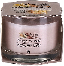 Парфумерія, косметика Ароматична свічка в склянці "Ванільне крем-брюле" - Yankee Candle Vanilla Creme Brulee (міні)