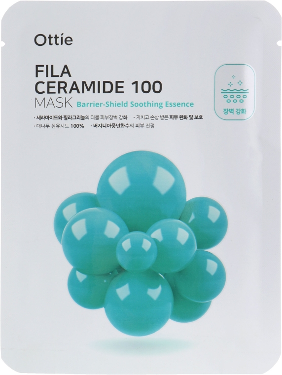 Тканинна маска для посилення бар'єрного шару на обличчі - Ottie Fila Ceramide 100 Mask — фото N2