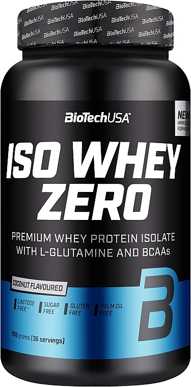 Протеин "Кокос" - BiotechUSA ISO Whey Zero Lactose Free Coconut Protein — фото N2