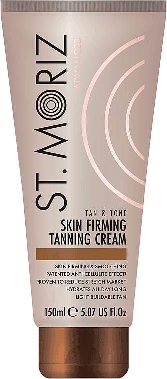 Крем для автозагара - St.Moriz Advanced Gradual Tan & Tone Skin Firming Self Tanning Cream Medium — фото N1