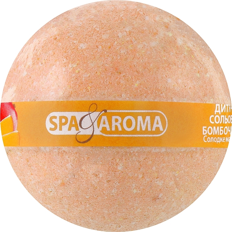 Дитяча сольова бомбочка для ванн "Солодке манго" - Bioton Cosmetics Spa & Aroma Bath Bomb — фото N1