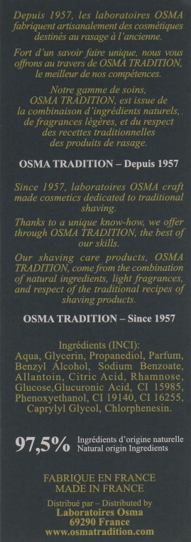 Лосьйон після гоління - Osma Tradition After Shave Lotion — фото N3