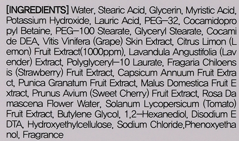 Пенка для умывания с фруктовыми экстрактами - 3W Clinic Fruits Clear Cleansing Foam — фото N3