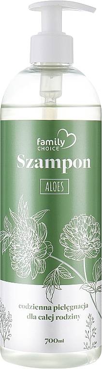 Ежедневный шампунь для всех членов семьи с алоэ - HiSkin Family Choice Shampoo Aloe — фото N1