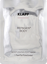 Увлажняющая маска для ступней ног - Klapp Repagen Body Moisturizing Foot Mask (пробник) — фото N3