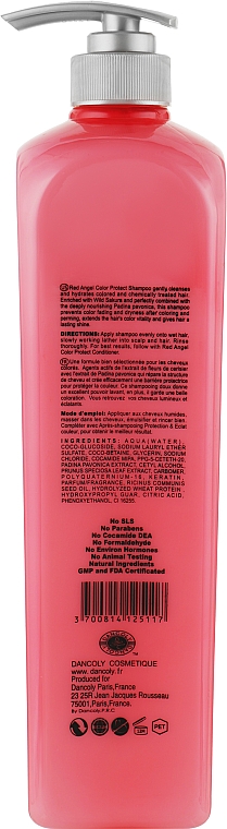 Шампунь для окрашенных волос "Защита цвета" - Angel Professional Paris Color Protect Shampoo — фото N4