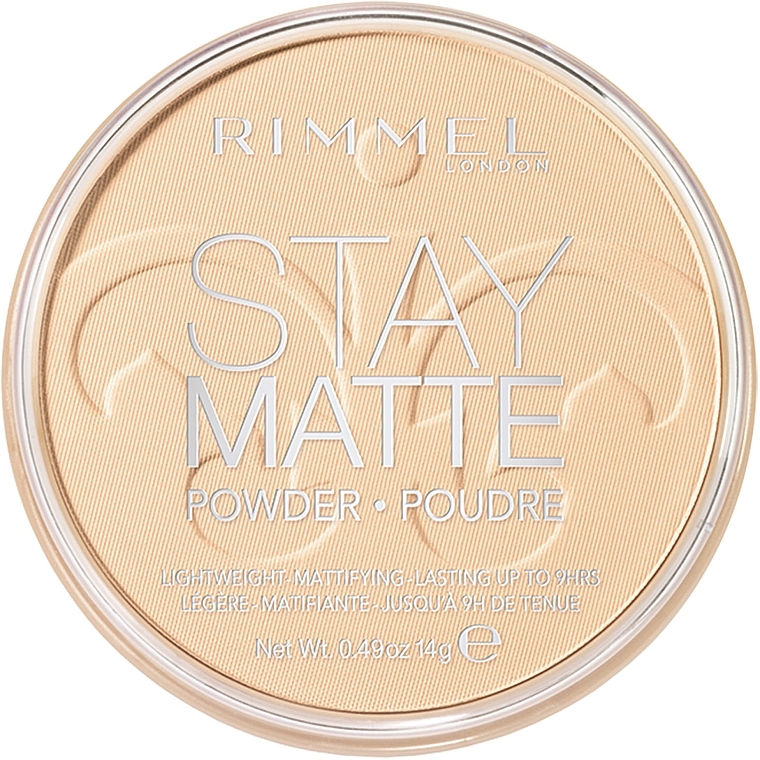 Матирующая пудра - Rimmel Stay Matte Long Lasting Powder