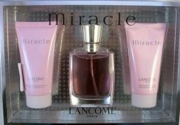 Духи, Парфюмерия, косметика Lancome Miracle - Набор (edp/30ml + s/g/50ml + b/l/50ml)