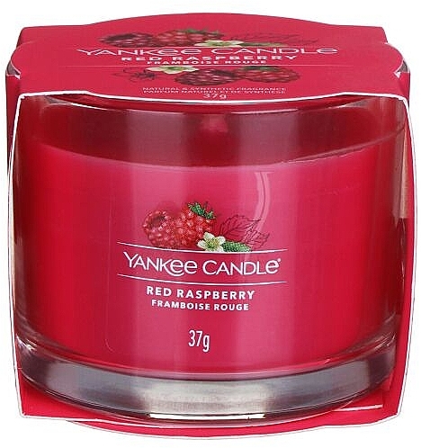 Ароматическая свеча в стакане "Красная малина" - Yankee Candle Red Raspberry (мини) — фото N1