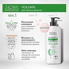 Шампунь для об'єму тонкого волосся, з дозатором - JNOWA Professional 1 Volume Shampoo — фото N2