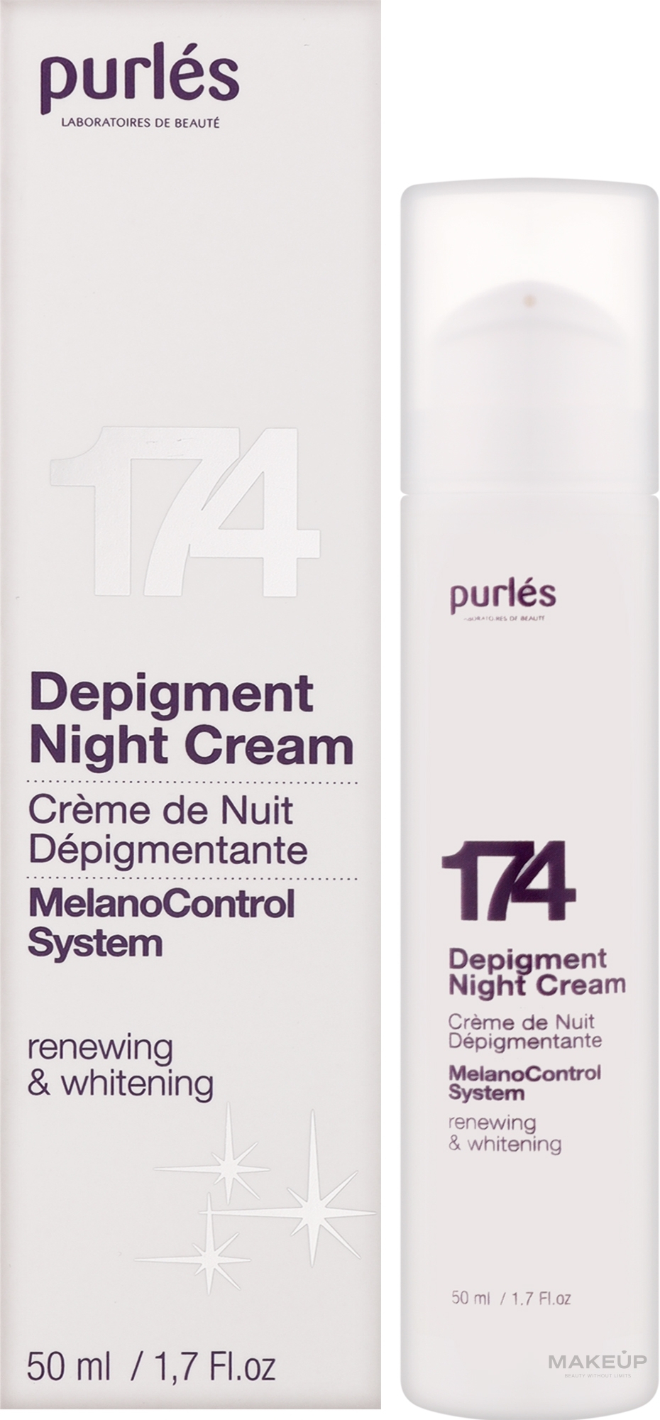 Депігментуючий нічний крем - Purles Depigment Night Cream — фото 50ml