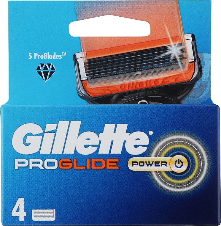 Сменные кассеты для бритья, 4 шт. - Gillette Fusion5 ProGlide Power — фото N10