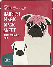 Духи, Парфюмерия, косметика Тканевая маска "Мопс" - Holika Holika Baby Pet Magic Mask Sheet Anti-Wrinkle Pug 