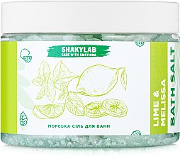 Духи, Парфюмерия, косметика Соль морская для ванн "Lime & Melissa" - SHAKYLAB Natural Bath Salt