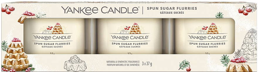 Ароматична міні-свічка у склянці - Yankee Candle Spun Sugar Flurries Filled Votive — фото N2