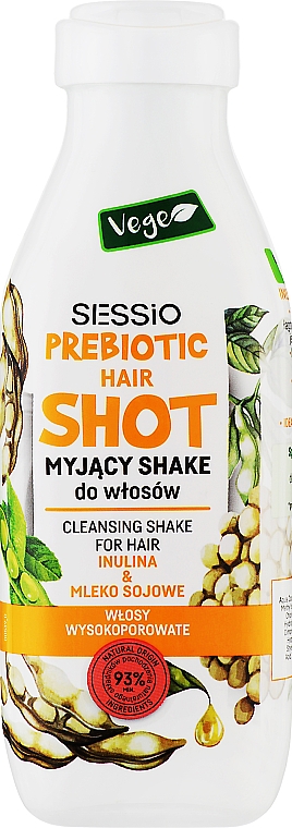 Мийний шейк для волосся "Інулін та соєве молоко" - Sessio Prebiotic Cleansing Shake — фото N1