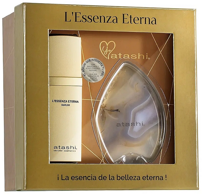 Набір - Atashi L'essenza Eterna Set ( f/ser/30ml + massager) — фото N1