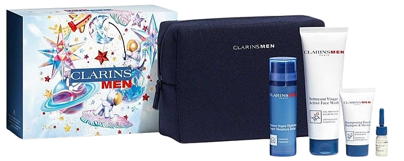 Набір, 6 продуктів - Clarins Men Christmas Hydration Giftset — фото N1