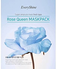 Парфумерія, косметика Зволожувальна тканинна маска для обличчя - EveryShine Rose Queen Mask Pack Blue