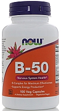 Витамины В-50 в капсулах - Now Foods Vitamin B-50 Capsules — фото N1