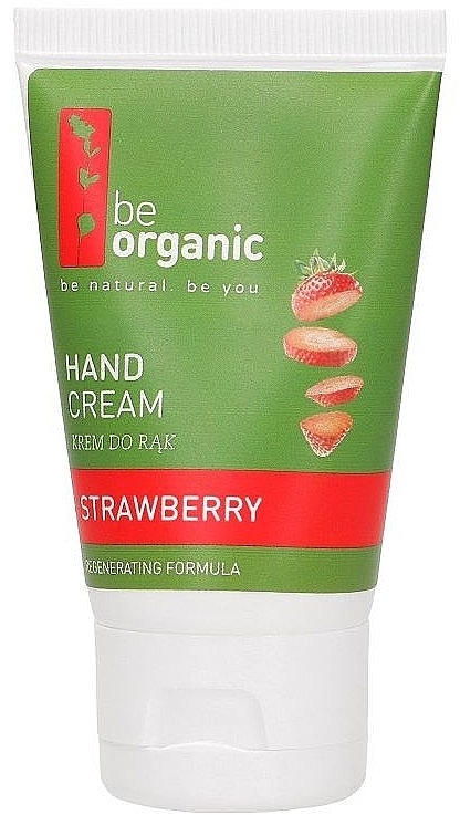 Крем для рук "Полуниця" - Be Organic Hand Cream Strawberry — фото N1