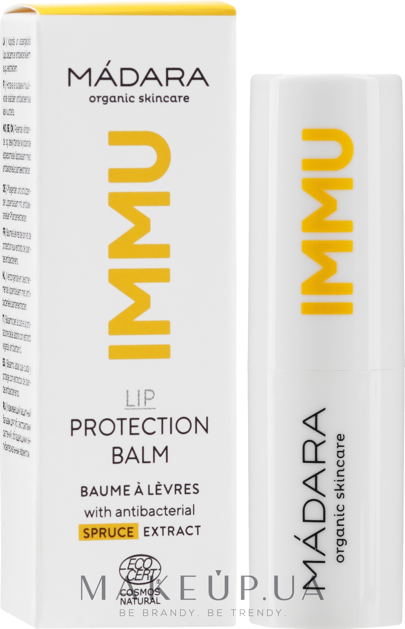 Защитный бальзам для губ - Madara Cosmetics IMMU Lip Protection Balm — фото 4.5g