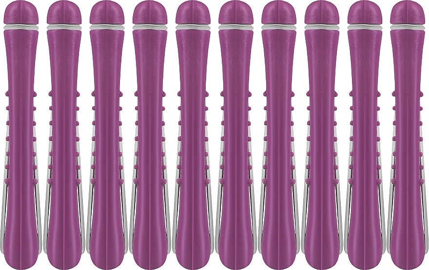 Бігуді для завивки, пурпурні, 10 шт - Deni Carte — фото N1