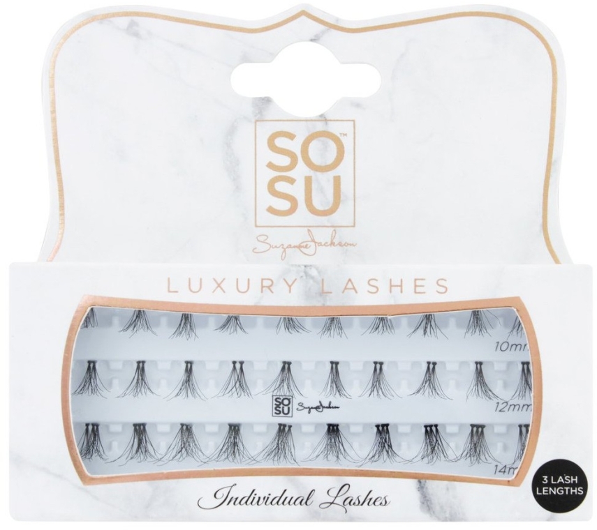 Набір пучкових вій - Sosu by SJ Individual 3D Luxury Fibre Lashes — фото N1