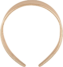 Обідок для волосся, золотий "Simple Wide" - MAKEUP Hair Hoop Band Leather Gold — фото N1