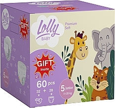 Набор акционный - Lolly Premium Soft Подгузники 5 (32 шт) + трусики 5 (28 шт) + подарок — фото N1
