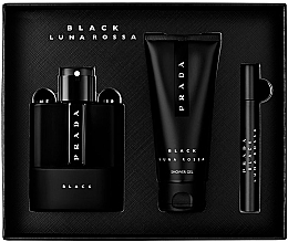 Prada Luna Rossa Black - Набор (edp/100ml + edp/mini/10ml + sh/gel/100ml) — фото N2