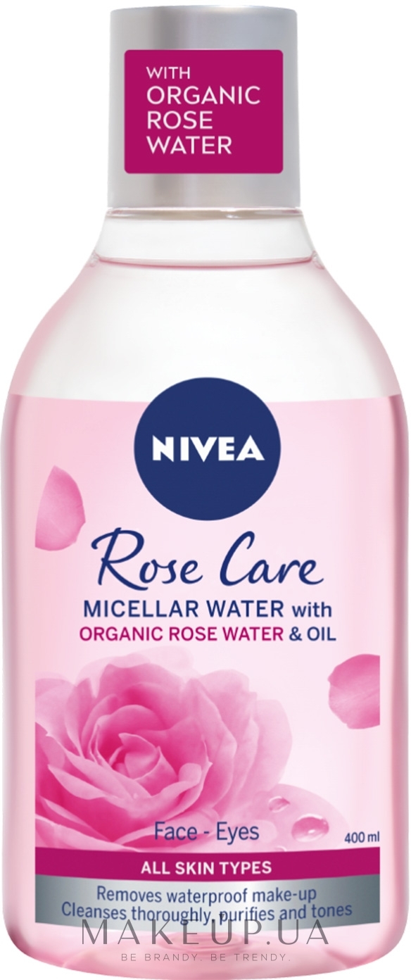 Двухфазная мицеллярная вода "Уход розы" - NIVEA Rose Care Micellar Water — фото 400ml