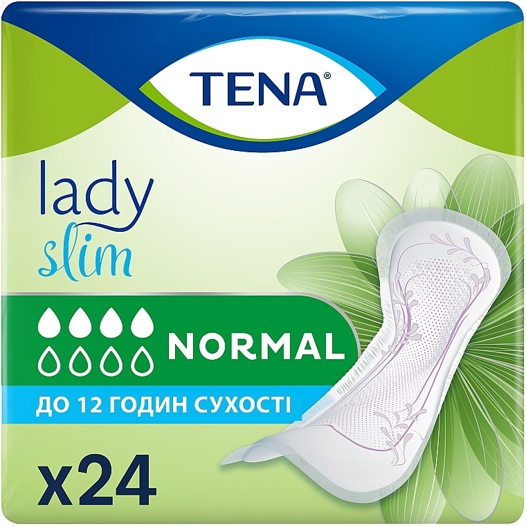 Урологические прокладки TENA LADY SLIM NORMAL, 24 ШТ. - TENA — фото N1