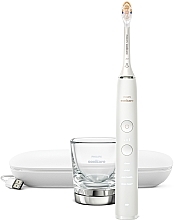 Парфумерія, косметика Електрична звукова зубна щітка з додатком, біла - Philips Sonicare DiamondClean Smart HX9911/19