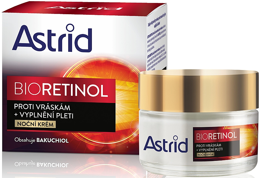 Нічний крем проти зморщок - Astrid Bioretinol Advanced — фото N1