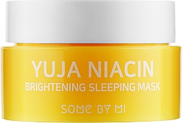 Парфумерія, косметика Нічна маска, яка вирівнює тон обличчя - Some By Mi Yuja Niacin Brightening Sleeping (міні)