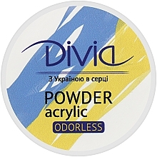 Пудра акрилова Di1803, без запаху - Divia Odorless Acrylic Powder — фото N1