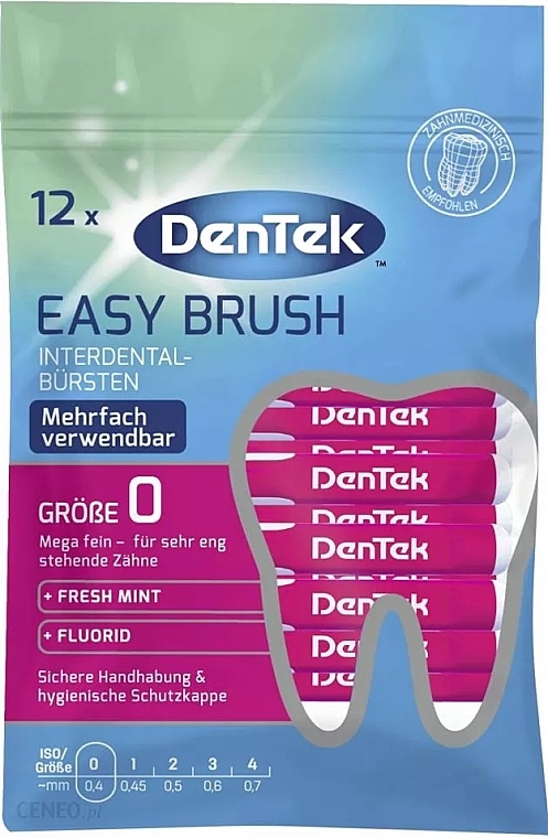 Міжзубні щітки, 0,4 мм, 12 шт. - DenTek Easy Brush — фото N1