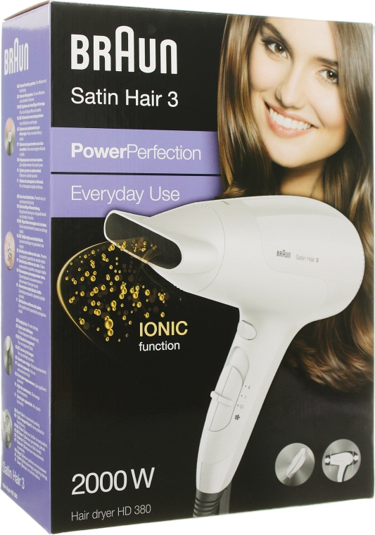 Фен для волос - Braun Satin Hair 3 HD 380 — фото N2