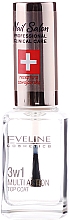 Верхнее покрытие для ногтей - Eveline Cosmetics Nail Salon Multi Action 3in1 — фото N1