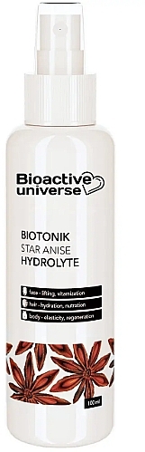 Тонік-гідролат "Бадьян" - Bioactive Universe Biotonik Hydrolyte — фото N1