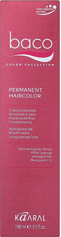 Краска для волос - Kaaral Baco Color Hair-Dye — фото N3