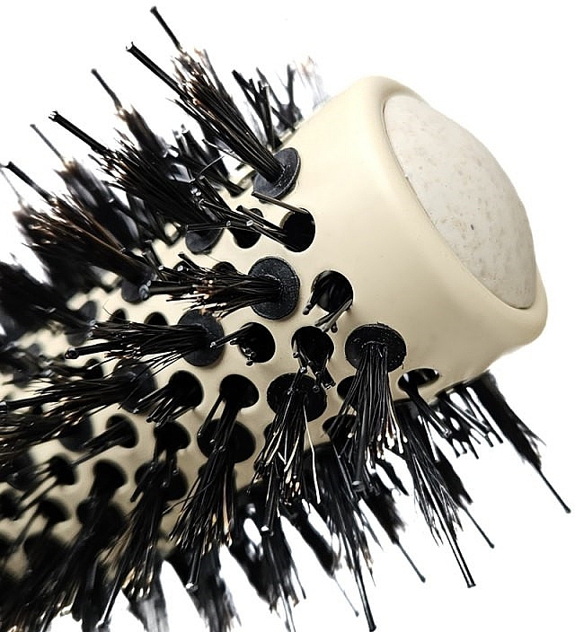 Термобрашинг, бежевий, d 34/74 mm з щетиною кабана – Hairway Organica Eco New — фото N4