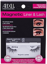 Парфумерія, косметика Набір - Ardell Magnetic Lash & Liner Lash Accent 002 (eye/liner/2.5g + lashes/2pc)