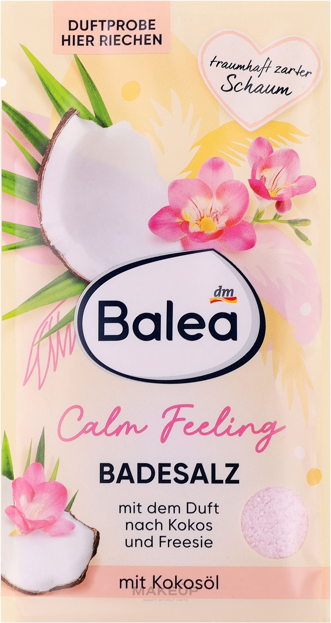 Сіль для ванни з маслом кокоса - Balea Calm Feeling — фото 80g
