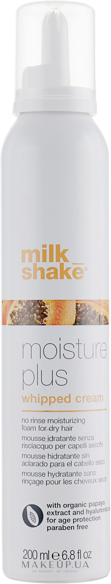 Увлажняющая пенка для волос - Milk_Shake Moisture Plus Hair Whipped Cream — фото 200ml