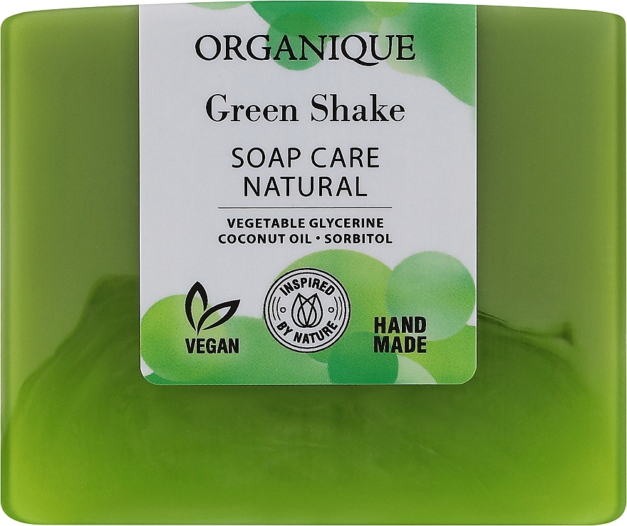 Натуральное питательное мыло - Organique Soap Care Natural Green Shake — фото N1