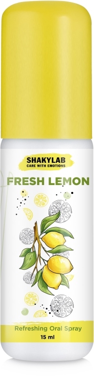 ПОДАРОК! Спрей освежающий для полости рта "Lemon" - SHAKYLAB Refreshing Oral Spray